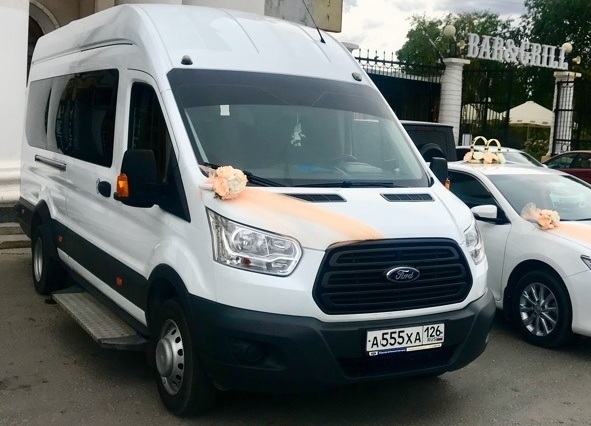 Микроавтобус Форд Транзит на свадьбу в Волгограде от компании LOVE-AVTO34